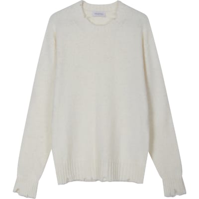 Crewneck geborsteld