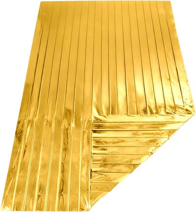 Thermische Dekens - Reddingsdeken Nood - Outdoor Avontuur - Wind- en regenbestendig - 220x140 cm - Zilver