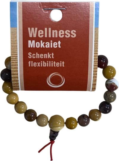 Mokaiet powerbead armband + kaart