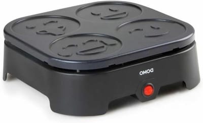 Pannenkoekenmaker - Apparaat - Snelle Maaltijden - Antiaanbaklaag - 600 Watt - Zwart