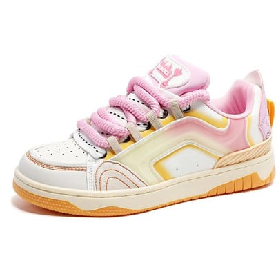 Chaussures de couple tendance à semelle basse pour adolescents, chaussures de skate étudiantes 44 white
