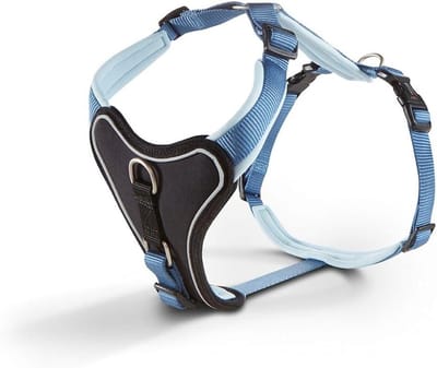 Huisdier Tuigje - Honden Harnas - Comfortabel Wandelen - Reflecterende Naden - 40-45 cm - Blauw