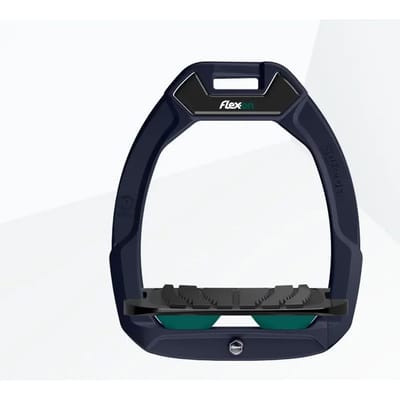 Veiligheidsgarnituren voor paardrijden Ingebouwde Grip Aluminium/Zwart/Groen Flex-On Safe-On