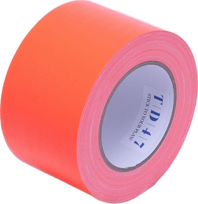 TD47 Gaffa Tape 75mm x 25m Fluor Oranje