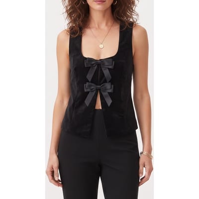 The Kooples Strappy Top With Ties Black Maat: 34 | Mouwloze Tops Outlet | Dames | Zwart