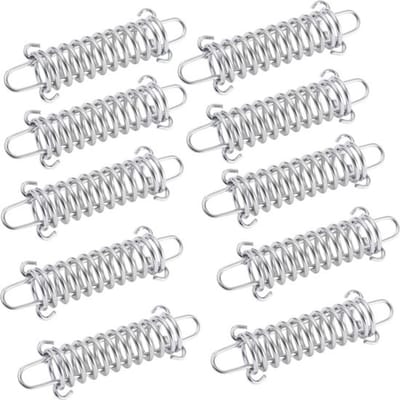 Tentveer Gesp, 10 stuks Dempingsveer Zonnescherm Zware RVS Luifel Touwspanner Veer Kamperen Strandtent Touwspanner Tent voor Buiten Kamperen Hondentraining