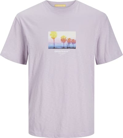 Jack & Jones - T-shirt - Maat M - Mannen - Paars - katoen