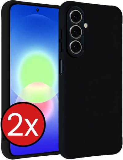 Hoesje - 2 Stuks - Geschikt voor Samsung Galaxy A27 - Sterk & Shockproof - Telefoonhoes - Back Cover - Case Siliconen - Telefoon Hoes - Zwart