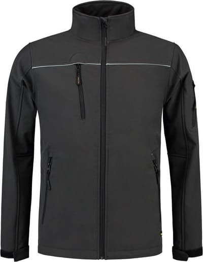 Tricorp Softshell Luxe Kids 402016 - Donkergrijs - Maat 128