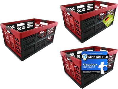 Opvouwbare kunststof box voor opslag en transport - 45L - tot 50 kg
