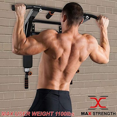 Wandmontage Chin Up Bar voor Thuis Gym – Oefen Je Bovenlichaam met Krachtige Pull Ups