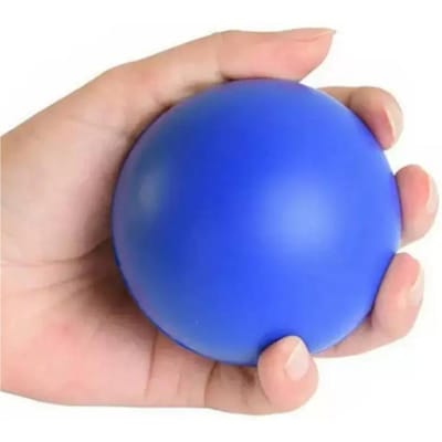 Vingerkracht Grijper Oefenapparatuur voor Revalidatietraining Beroerte Hemiplegische Ouderen Grijpbal blauw