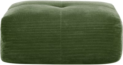 Hamlet Hocker - Luxe corduroy voetenbank - Ergonomische poef met antislip-Groene ribstof hocker - 92,5x75x40cm- Modulair- - Woonkamer Groen