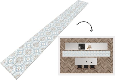 Keukenloper - Keukenmat - Bloemen - Portugal - Design - 400x50 cm - Keuken vloerkleed