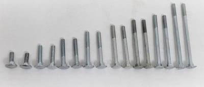Slotbouten met moeren - slotbout met moer - 8 x 50 mm - 20 stuks