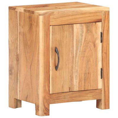 vidaXL - Nachtkastje - 40x30x50 - cm - massief - acaciahout