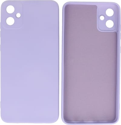 Hoesje Geschikt voor Samsung Galaxy A05 - Fashion Telefoonhoesje Backcover - Siliconen Hoesje - Paars