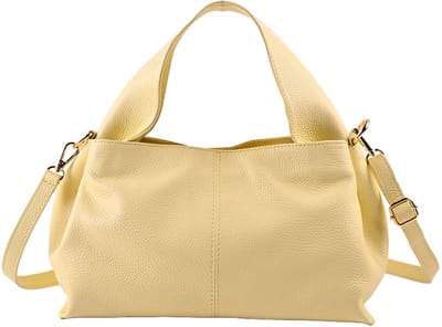 Giuliano lederen handtas Lyra - Dames - Made in Italy - Geel