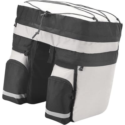 Fietstassenkoffer 60L Grote Capaciteit Achterdrager Tas 3-in-1 Multifunctionele Achterbank Opbergdrager