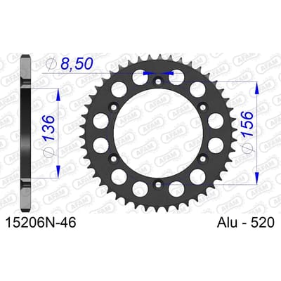 Tandwiel Afam 520 46 dents
