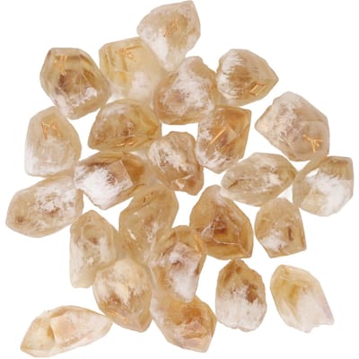 25 Pièces Pierre Runique Cristal Irrégulier Ensemble de Pierres Runiques Gravées pour Décoration Intérieure Jeu de Plateau jaune