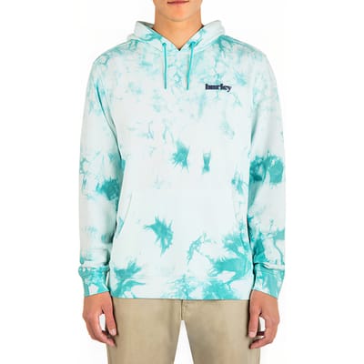 Hurley Lowers Lightening Tiedye Flc Po Hoodie Wve Rner Size: S | Hoodies Outlet | Heren | Blauw