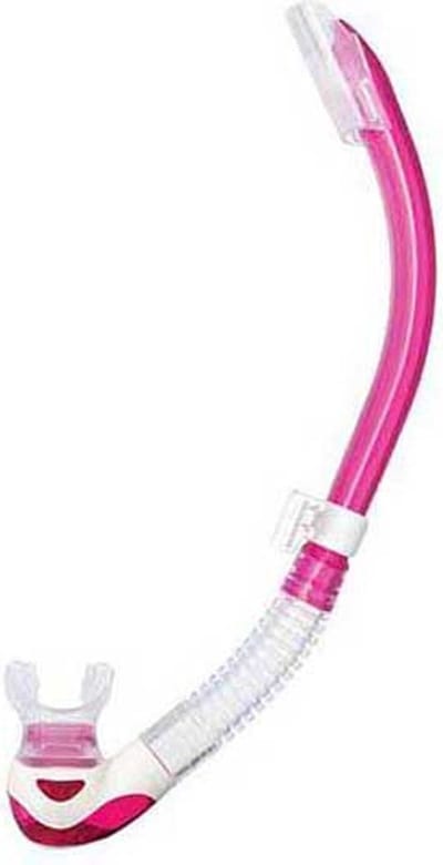 TUSA Platina II Hyperdry – Premium snorkel met Hyperdry-systeem en hypoallergene siliconen mondstuk – Roze/Transparant – SP-170 BP