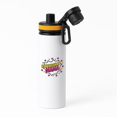 Hacebo® - Beterschap mama waterfles met draaidop oranje - Beterschap - je moeder - beterschap cadeau - kado - moeder - water fles - 850ML