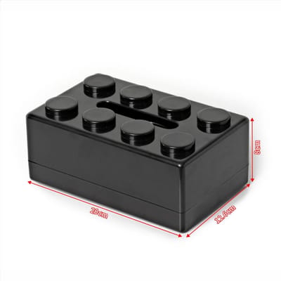 Creatieve Tissuebox Desktop Vierkant Bouwblok Type Tissuebox Multifunctionele Wandmontage Geïntegreerde Tissue Dispenser gray