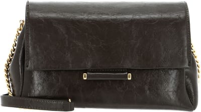 SEIDENFELT MANUFAKTUR Schoudertas Skals Crossbag Anthracite / Gold Donkergrijs