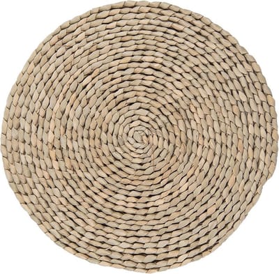 Clayre & Eef Placemat Ø 35x1 cm Bruin Geel Zeegras