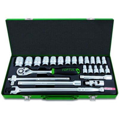 Dopsleutelset TOPTUL 1/2 24 stuks