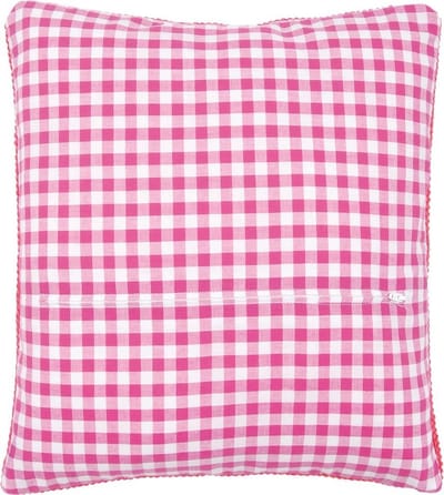 Vervaco - Kussenrug met rits - roze ruit - PN-0154660 - Borduren - Borduurpakket - Borduurpakket volwassenen - Borduurpakket kind
