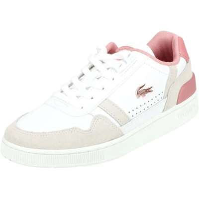 LACOSTE T-CLIP 124 9 SFA wit/lichtroze maat 41
