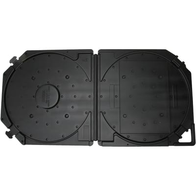 10 Inch Lege Bandspoel Opbergdoos Krasbestendig Volledige Bescherming Open Spoel Geluidsbanddoos voor Geluidsbanden Zwart zwart