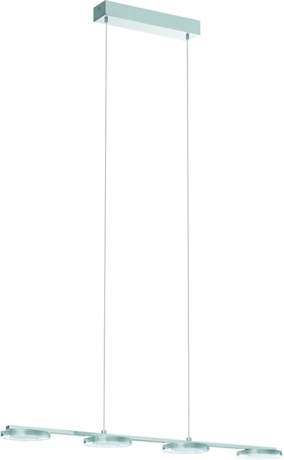 EGLO Cartama - Hanglamp - 4 Lichts - LED - L775mm. - Chroom - Helder, Gesatineerd