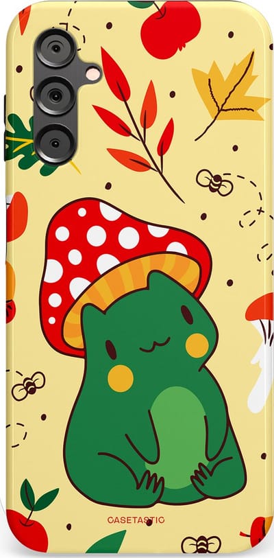 Casetastic Hoesje Geschikt voor Samsung A14 (5G/4G) - Stijlvolle Beschermende Duo-layer Case - Kwakende vriendjes