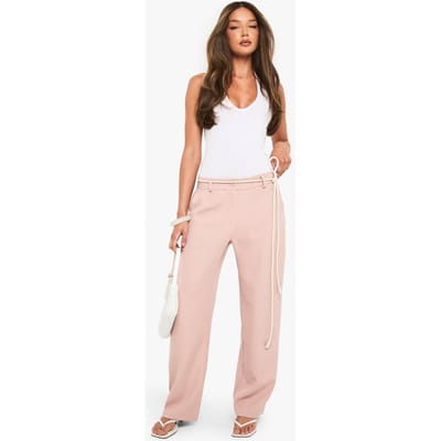 boohoo Dames Barrel Leg Trouser | Pink | Maat: 8