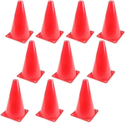 Set van 10 Multifunctionele Pylonen van 18 cm voor Kinderen - Ideaal voor Sport, Fitness en Training