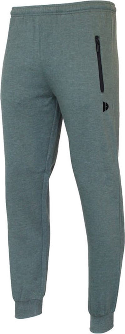 Donnay - Joggingbroek met elastiek (Joey) - Sportbroek - Junior - Deep army green marl (1395) - maat 128