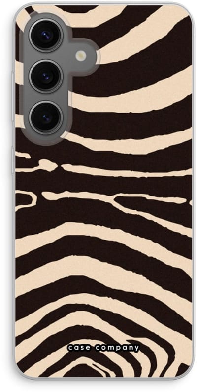 Case Company® - Hoesje geschikt voor Samsung Galaxy S24 hoesje - Arizona Zebra - Soft Cover Telefoonhoesje - Bescherming aan alle Kanten en Schermrand