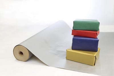 Extra Breed Kraft Geschenkpapier Rol - 70cm x 250m - Ribbelstructuur - Effen Donkerblauw
