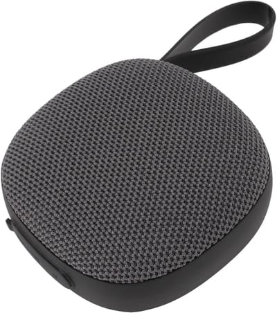 Oneay Magnetische golfspeaker – Draagbare IPX6 Bluetooth 5.3 speaker met stereo bas, microfoon en draagband – Met geheugenkaartslot, magneet en haak voor bevestiging aan golftas – Geschikt voor buitengebruik - Zwart