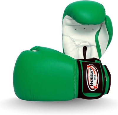 Bokshandschoenen Vinyl - Trainingshandschoenen Bokszak - Kickboksen en Sparren - Verstelbare Klittenbandsluiting - 14 OZ - Groen