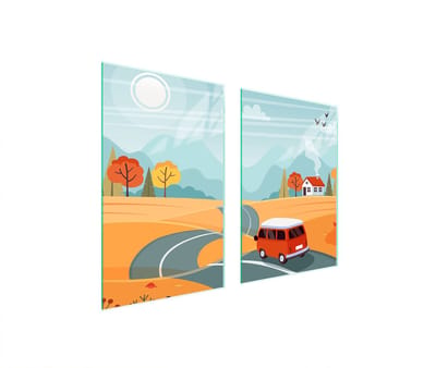 TMK ArtDeko - Gelaagd Beschermend Glas - 65x52 cm - Veelzijdig - UV-print