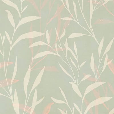 MODERN BEHANG | Bladeren - Creme Groen Roze - A.S. Création Anna D'Andrea
