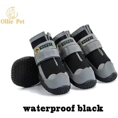 Siliconen Hondenschoenen Waterdicht Beweging Outdoor Hondenlaarzen Winter Warm Huisdier Sneeuwlaarsjes Antislip Regenschoenen voor Middelgrote Grote Hond 1