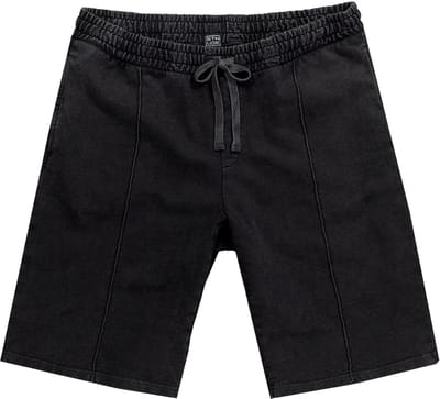 STHUGE - Heren - sweatbermuda biesjes Baggy Fit vintage look tot 8XL - Antraciet - Maat 4XL