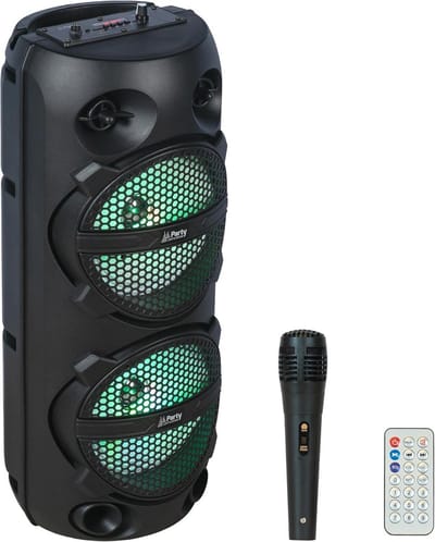 Draagbare Bluetooth Speaker met Lichteffecten 300W - Oplaadbaar - Inclusief Microfoon