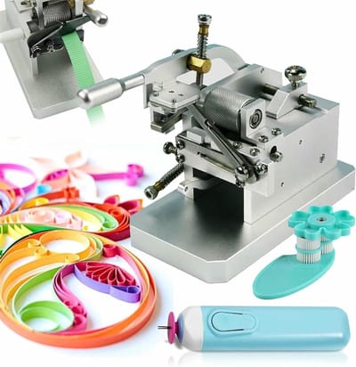 Elektrische Papier Quilling Machine - Papier Rol Gereedschap - Hobby Knutselen - Draadloos en Oplaadbaar - 5MM-20MM Strookbreedte - Wit